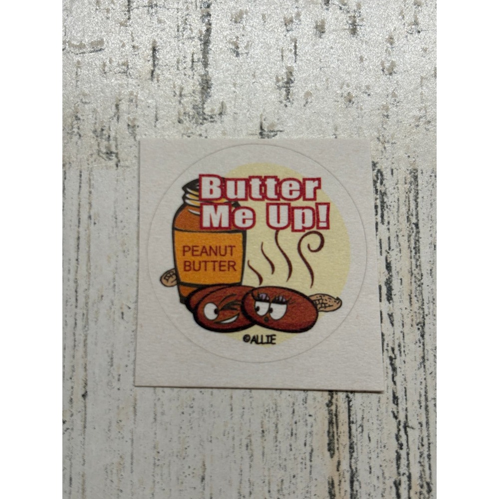 Scratch & sniff happy Allie scented Sticker Matte Single Butter me up